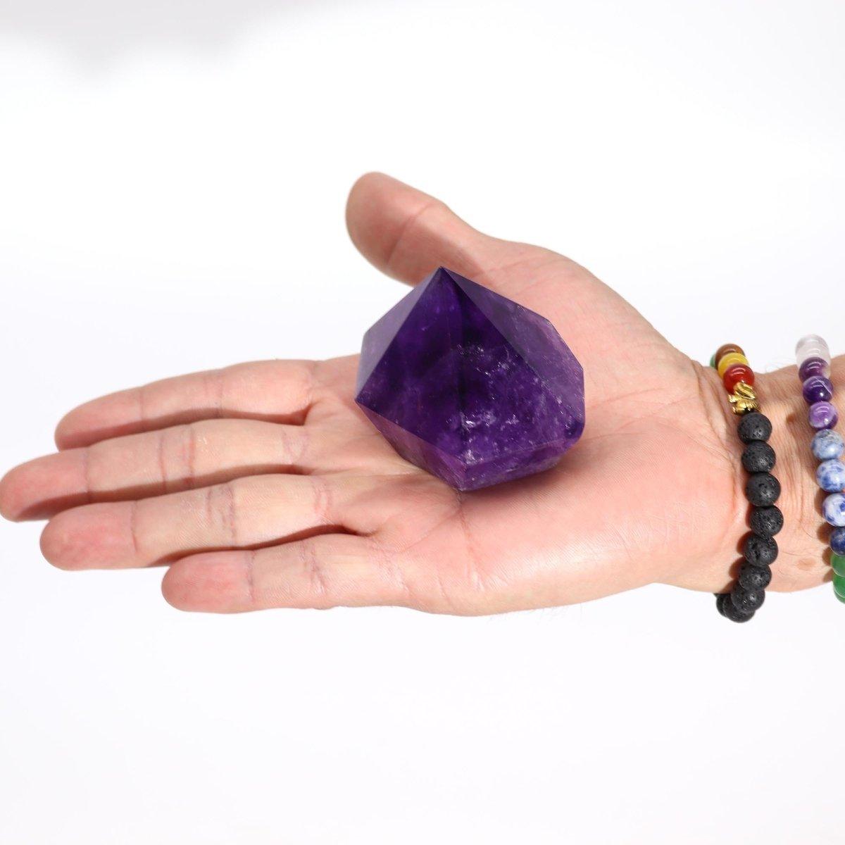 AMETHYST - SPITZE - INTENSIVE FARBE (ca. 5,5 - 6,5 cm) - Lapis Mystica -