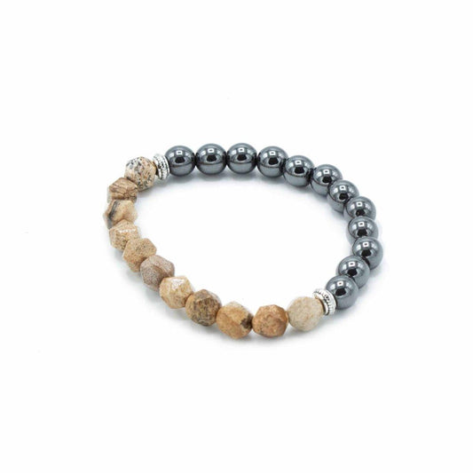 BILDERJASPIS MAGNETARMBAND - AFFINITÄT - Lapis Mystica - 