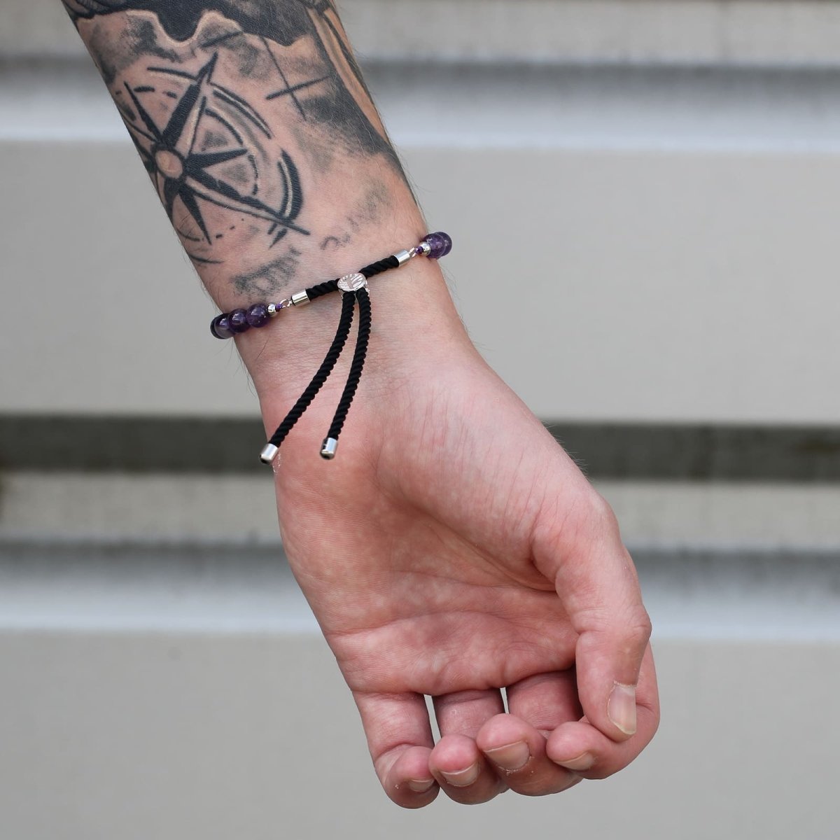 AMETHYST ARMBAND - NOCTIS (SILBER) - Lapis Mystica - 