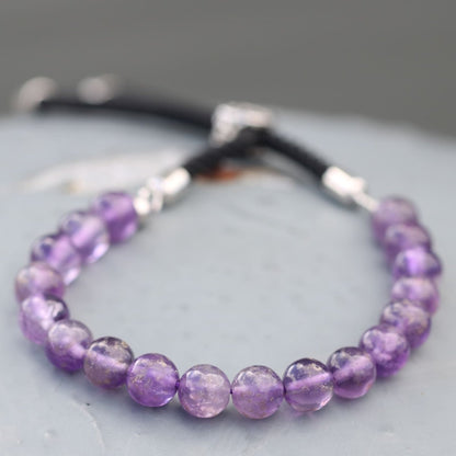 AMETHYST ARMBAND - NOCTIS (SILBER) - Lapis Mystica - 