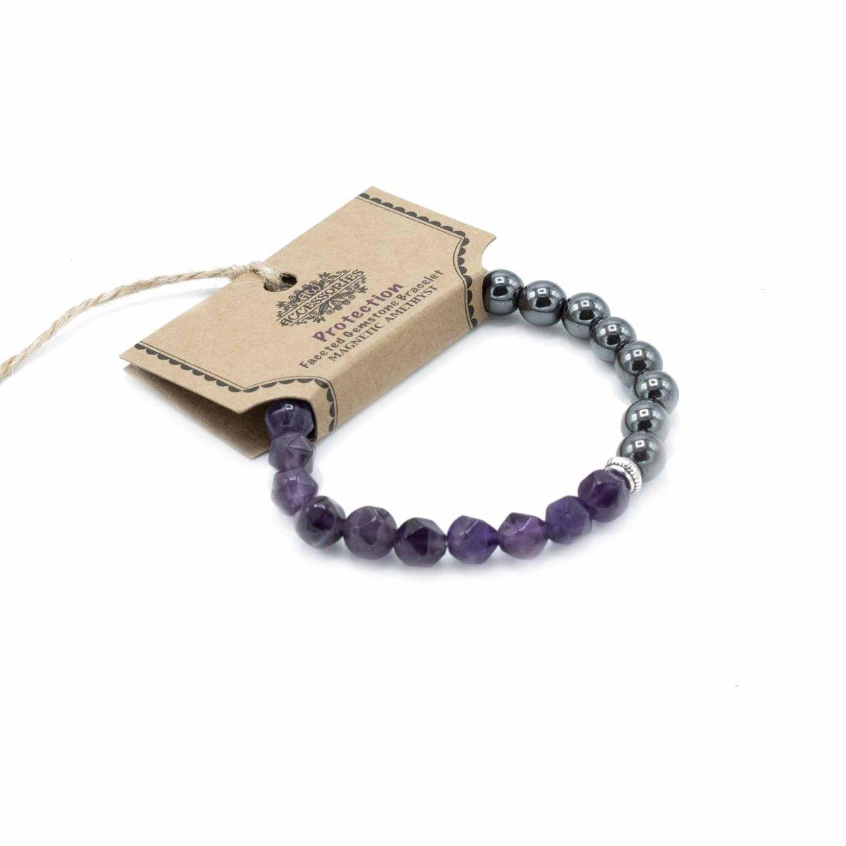 AMETHYST MAGNETARMBAND - SCHUTZ - Lapis Mystica - 