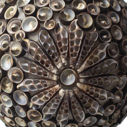 BOHO - MUSCHEL DEKOLAMPE - BRAUN OVAL - Lapis Mystica - 
