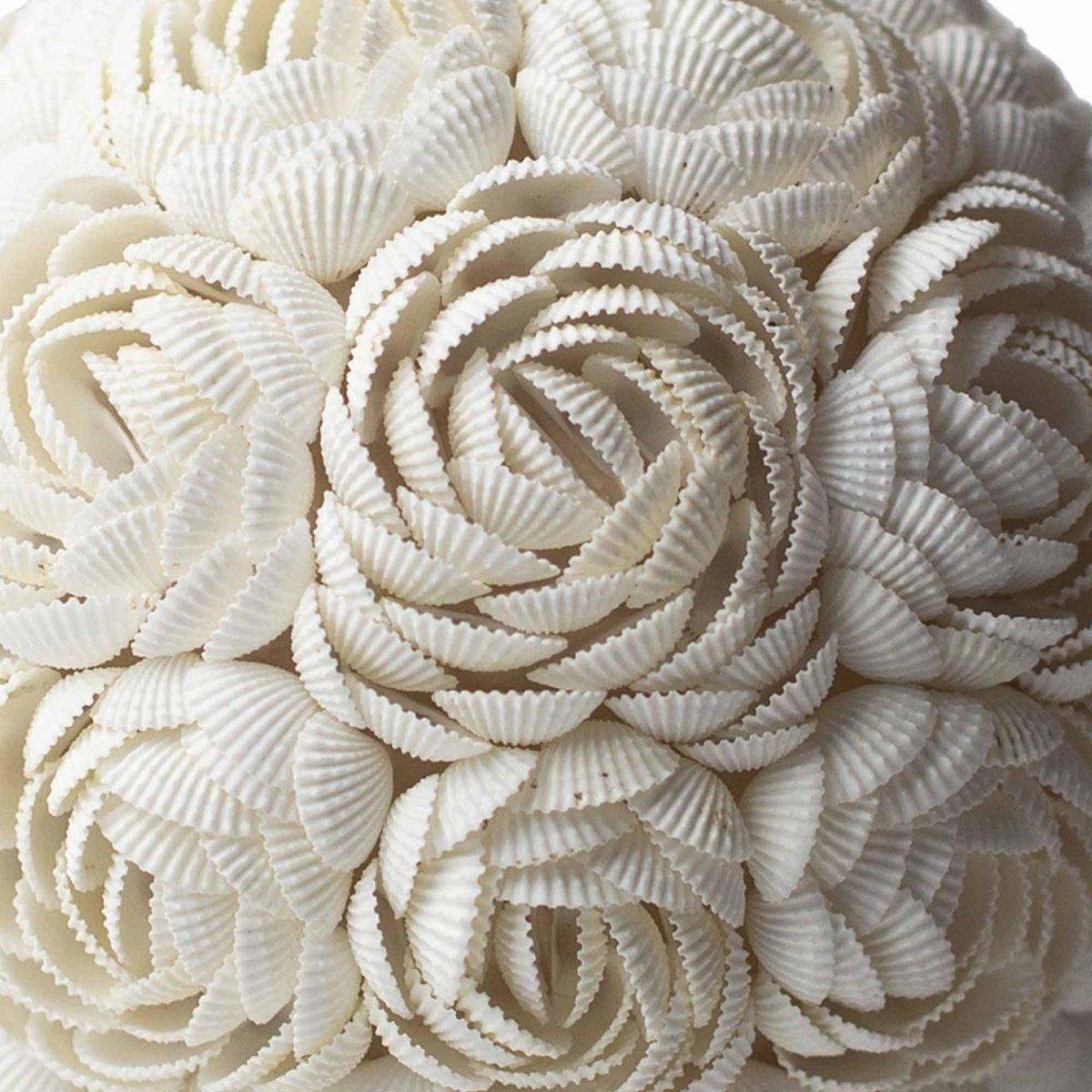 BOHO - MUSCHEL DEKOLAMPE - ROSA KUGEL - Lapis Mystica - 