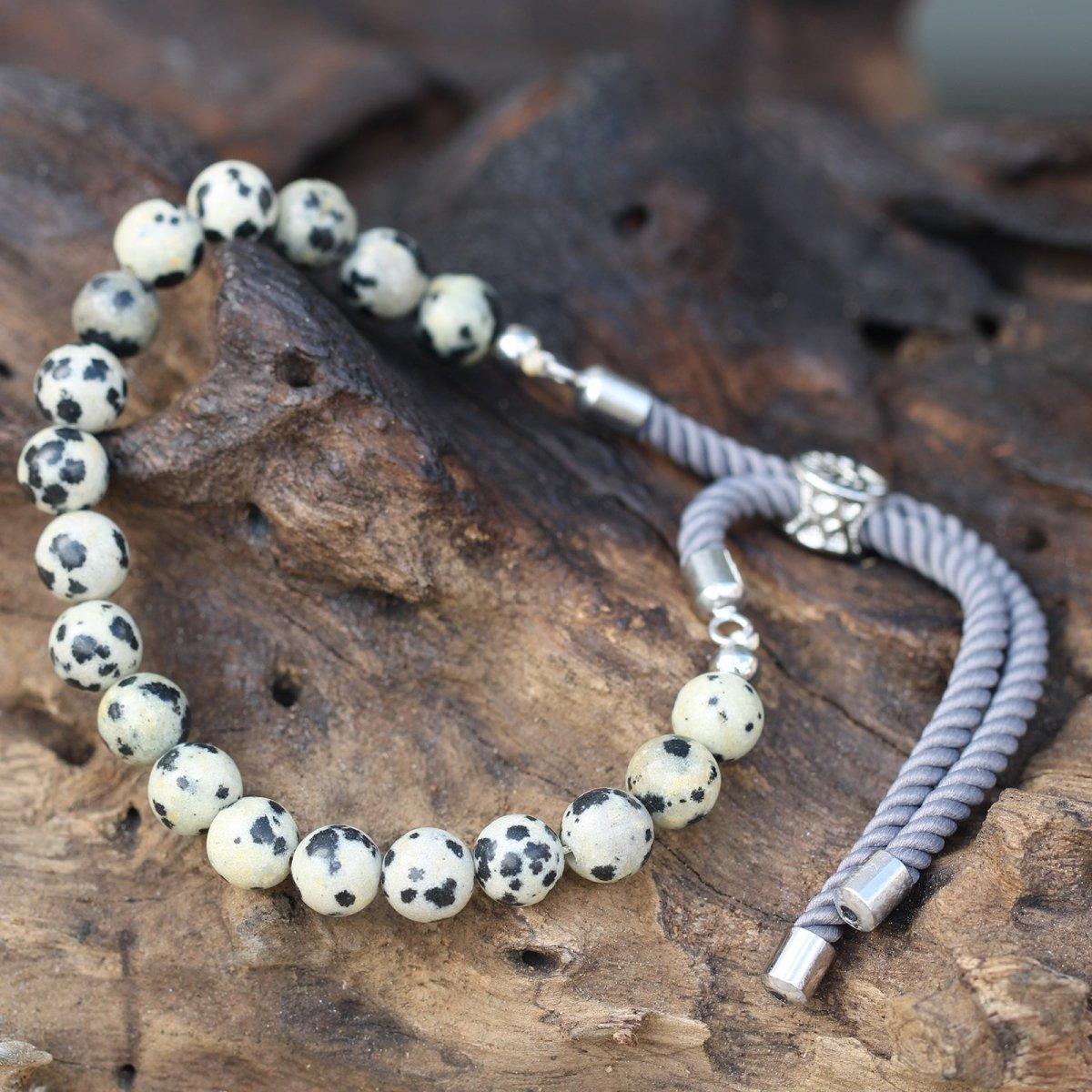 DALMATINER - JASPIS ARMBAND - DALMOR (SILBER) - Lapis Mystica - Schmuck
