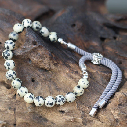 DALMATINER - JASPIS ARMBAND - DALMOR (SILBER) - Lapis Mystica - Schmuck