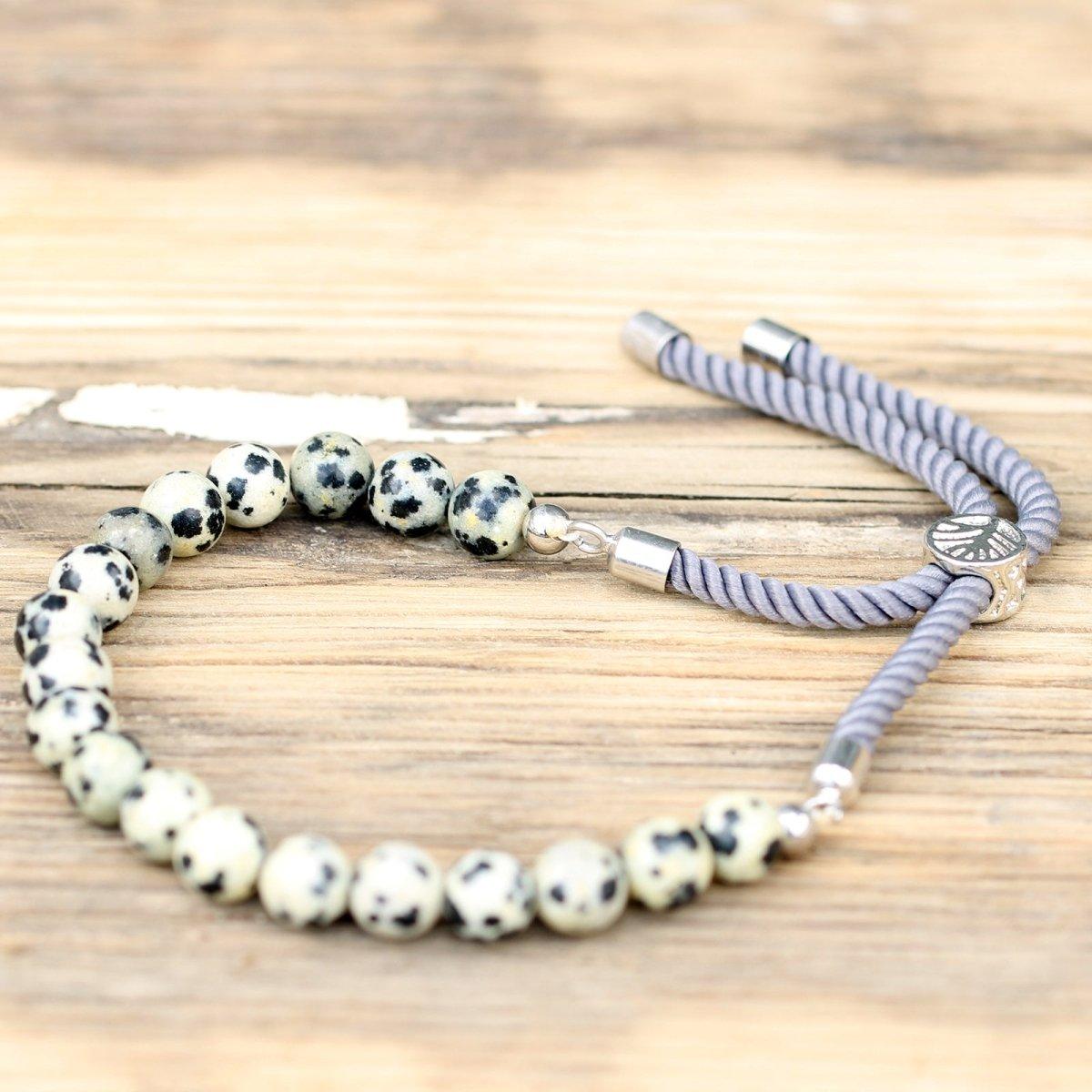 DALMATINER - JASPIS ARMBAND - DALMOR (SILBER) - Lapis Mystica - Schmuck