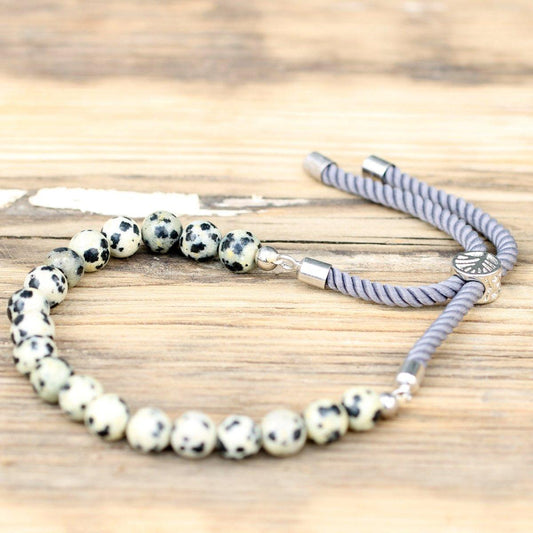 DALMATINER - JASPIS ARMBAND - DALMOR (SILBER) - Lapis Mystica - Schmuck