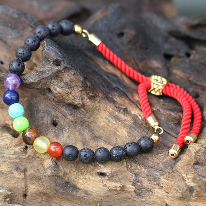 LAVASTEIN ARMBAND - CHAKRA AURUM (GOLD) - Lapis Mystica - Schmuck