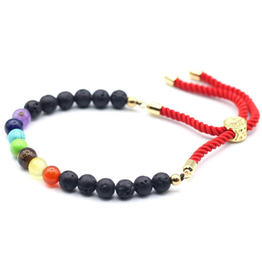 LAVASTEIN ARMBAND - CHAKRA AURUM (GOLD) - Lapis Mystica - Schmuck