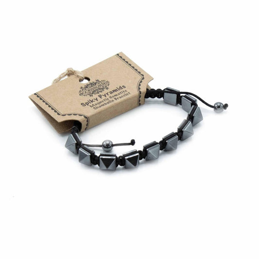 MAGNETISCHES HÄMATIT - SHAMBALLA ARMBAND - PYRAMIDEN - Lapis Mystica - 