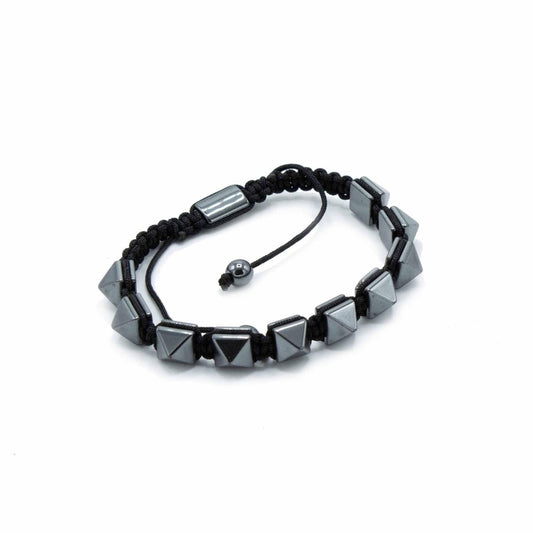 MAGNETISCHES HÄMATIT - SHAMBALLA ARMBAND - PYRAMIDEN - Lapis Mystica - 