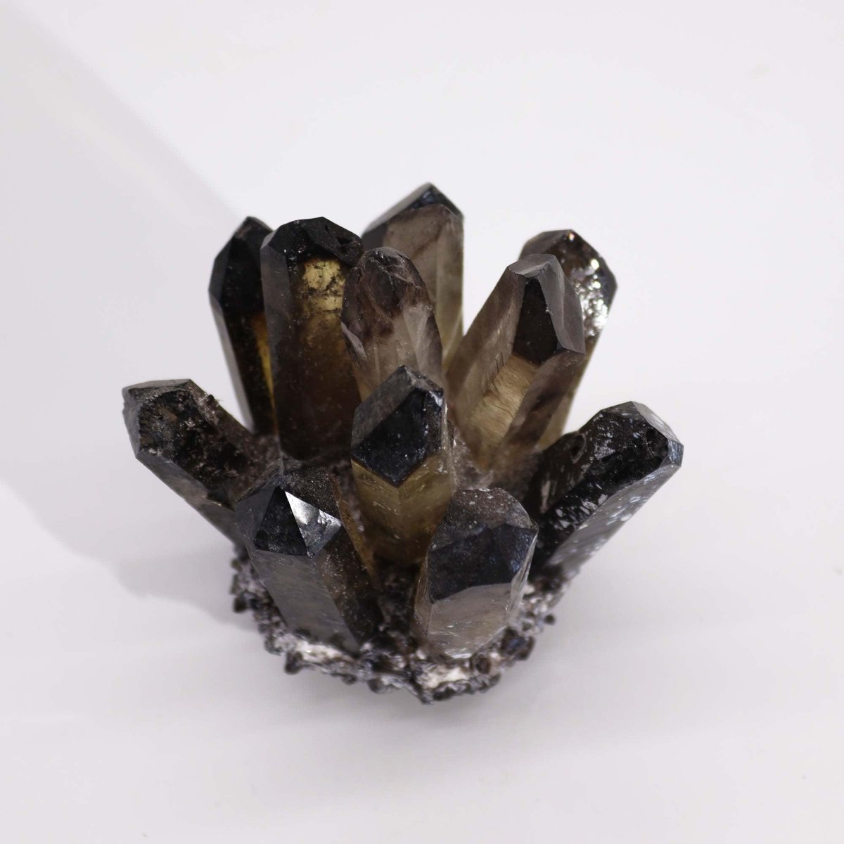 NATÜRLICHER QUARZ - CLUSTER - RAUCHIGER GEISTQUARRZ (ca. 250 - 300g, 8cm) - Lapis Mystica - 
