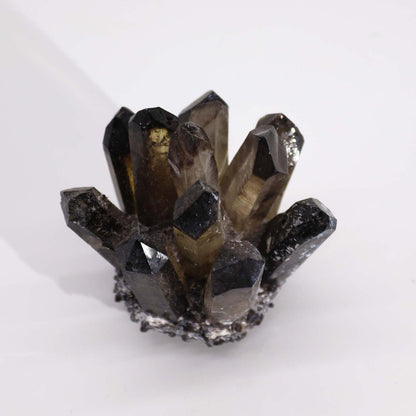 NATÜRLICHER QUARZ - CLUSTER - RAUCHIGER GEISTQUARRZ (ca. 250 - 300g, 8cm) - Lapis Mystica - 