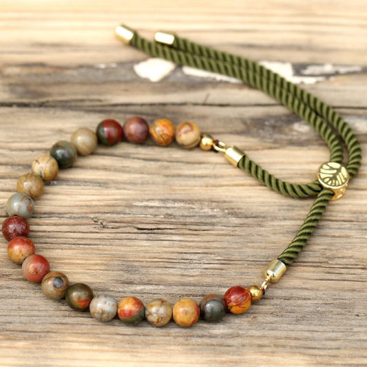 PICASSO - JASPIS ARMBAND - JASPURA (GOLD) - Lapis Mystica - Schmuck