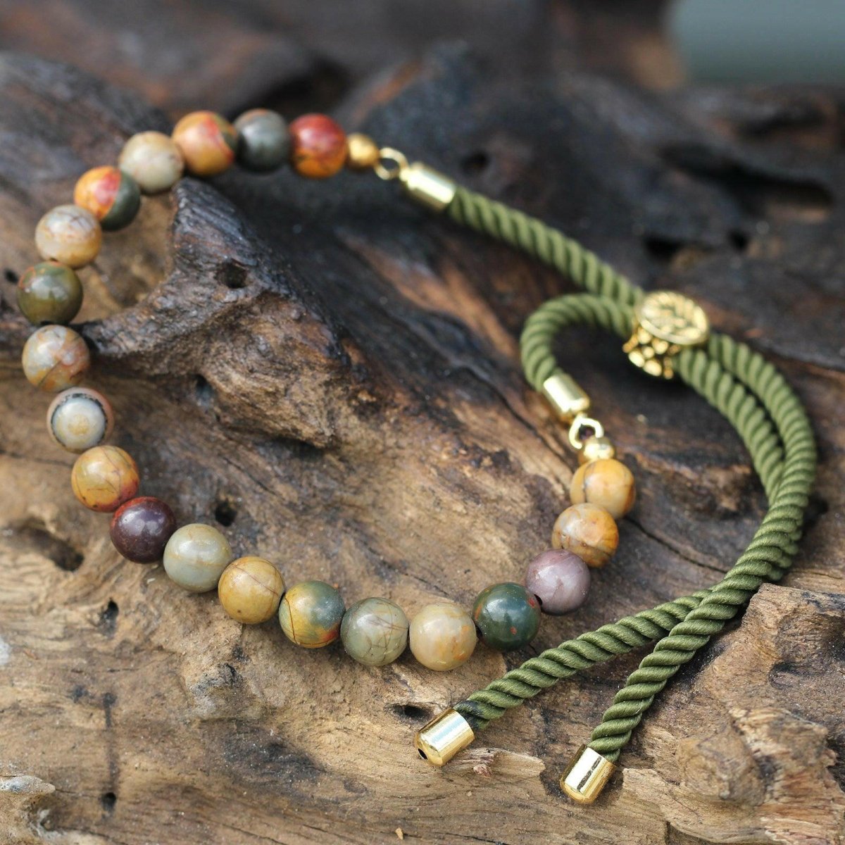 PICASSO - JASPIS ARMBAND - JASPURA (GOLD) - Lapis Mystica - Schmuck