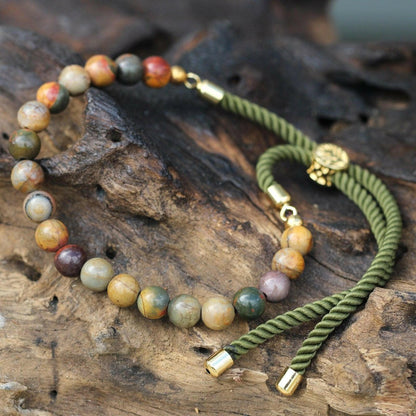 PICASSO - JASPIS ARMBAND - JASPURA (GOLD) - Lapis Mystica - Schmuck