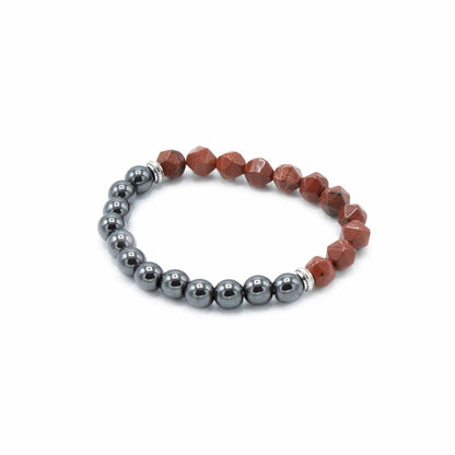 ROTER - JASPIS MAGNETARMBAND - SELBSTVERTRAUEN - Lapis Mystica - 