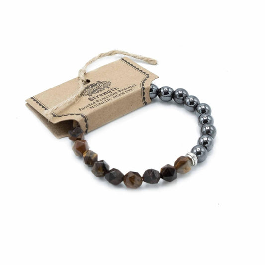 TIGERAUGE MAGNETARMBAND - STÄRKE - Lapis Mystica - 