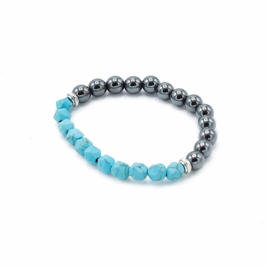 TÜRKIS MAGNETARMBAND - FRIEDEN - Lapis Mystica - 